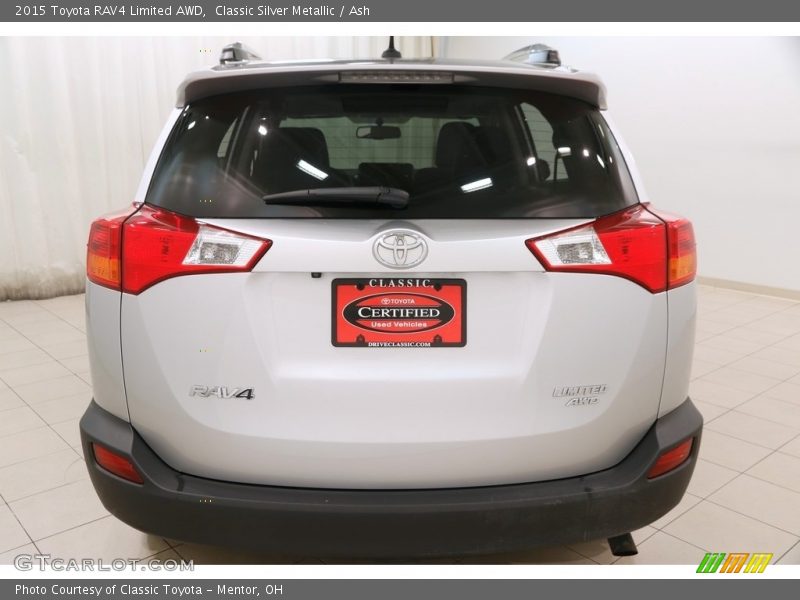 Classic Silver Metallic / Ash 2015 Toyota RAV4 Limited AWD