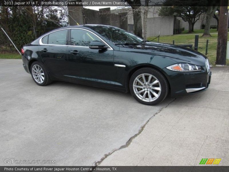 British Racing Green Metallic / Dove/Warm Charcoal 2013 Jaguar XF I4 T