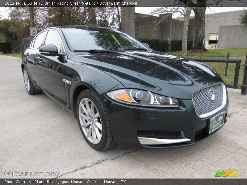 British Racing Green Metallic / Dove/Warm Charcoal 2013 Jaguar XF I4 T