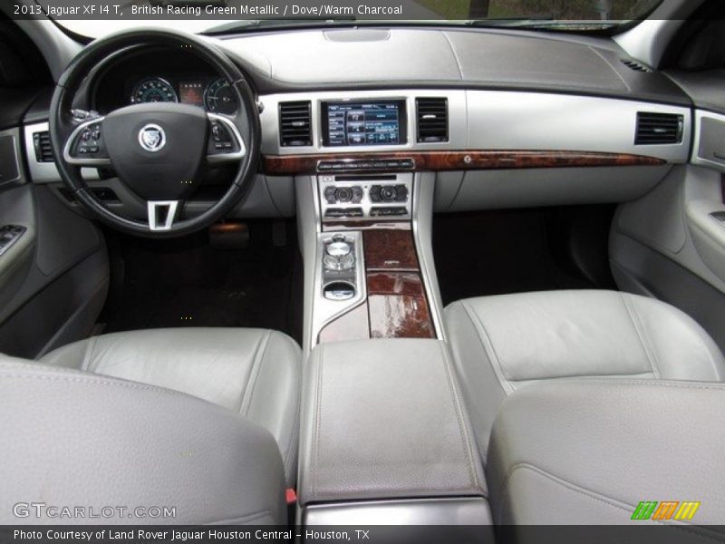 British Racing Green Metallic / Dove/Warm Charcoal 2013 Jaguar XF I4 T
