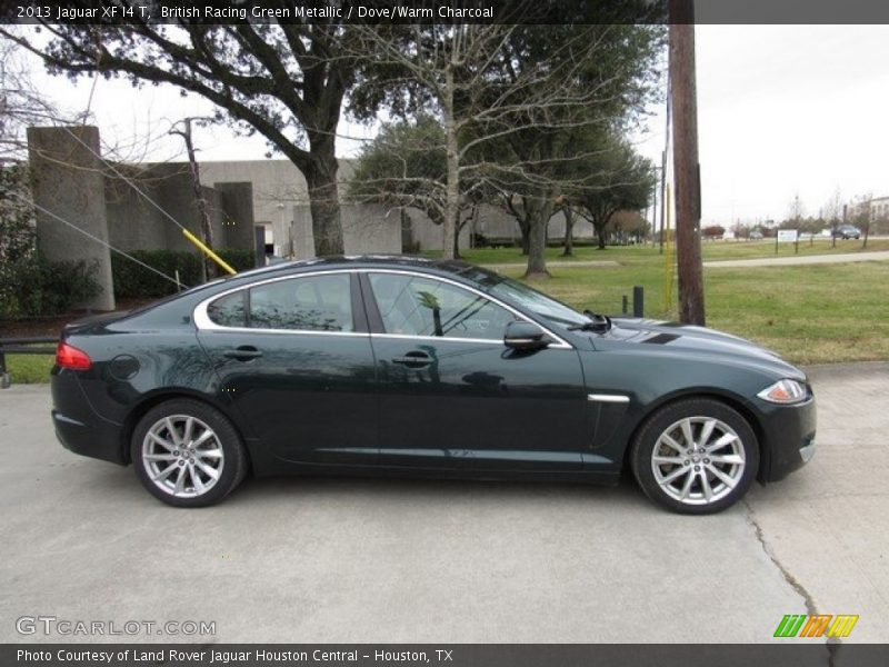 British Racing Green Metallic / Dove/Warm Charcoal 2013 Jaguar XF I4 T