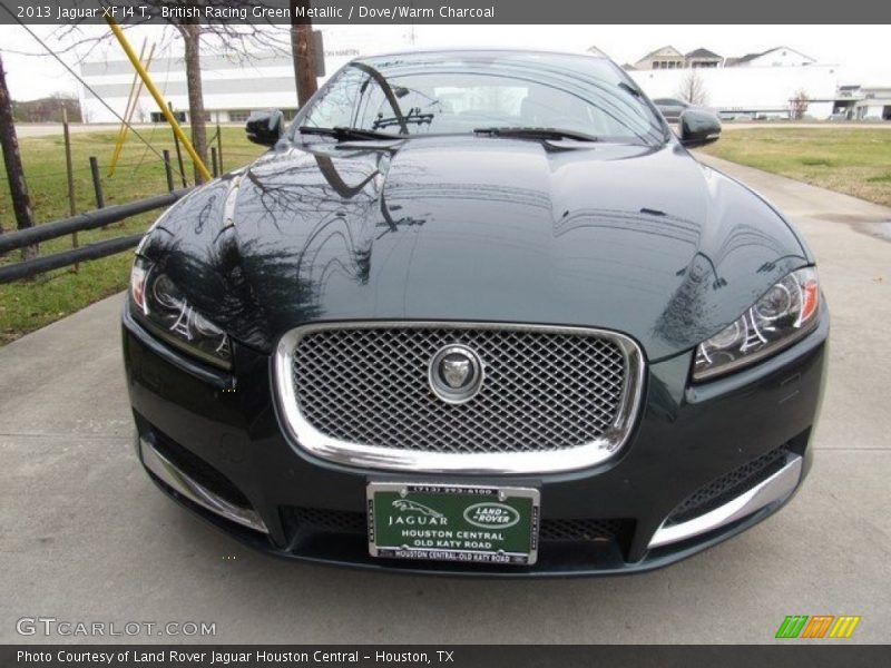 British Racing Green Metallic / Dove/Warm Charcoal 2013 Jaguar XF I4 T