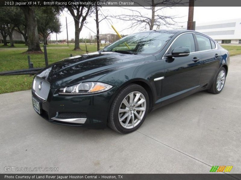 British Racing Green Metallic / Dove/Warm Charcoal 2013 Jaguar XF I4 T