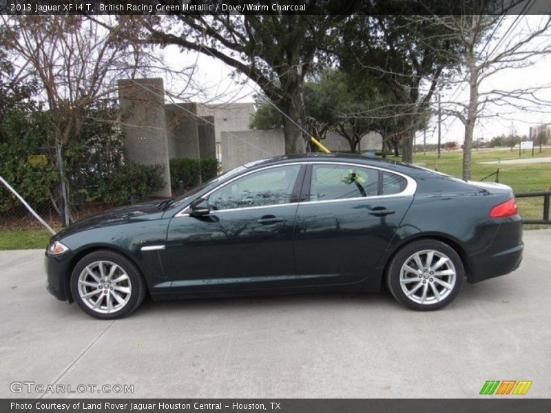 British Racing Green Metallic / Dove/Warm Charcoal 2013 Jaguar XF I4 T