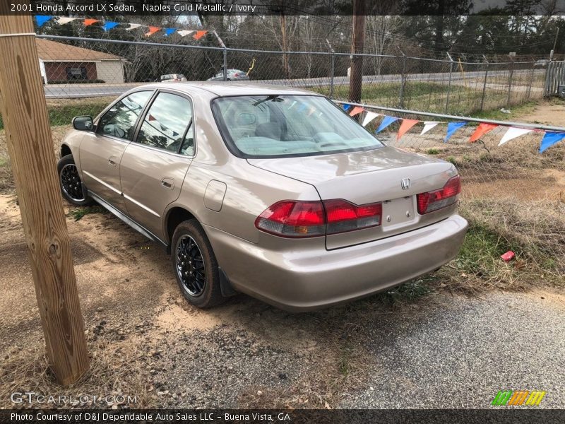 Naples Gold Metallic / Ivory 2001 Honda Accord LX Sedan