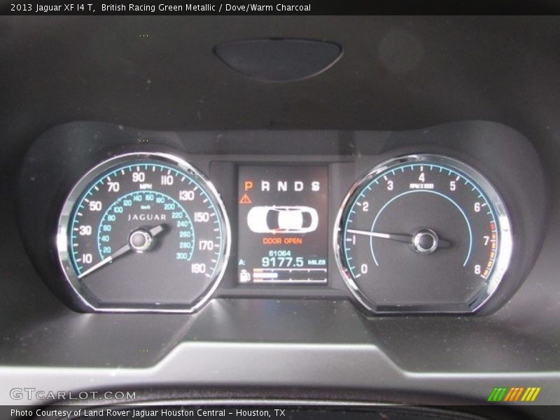 British Racing Green Metallic / Dove/Warm Charcoal 2013 Jaguar XF I4 T