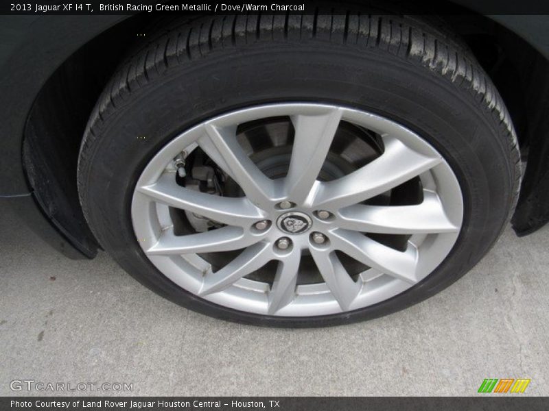 British Racing Green Metallic / Dove/Warm Charcoal 2013 Jaguar XF I4 T