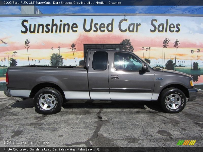 Dark Shadow Grey Metallic / Medium Graphite 2002 Ford F150 XLT SuperCab