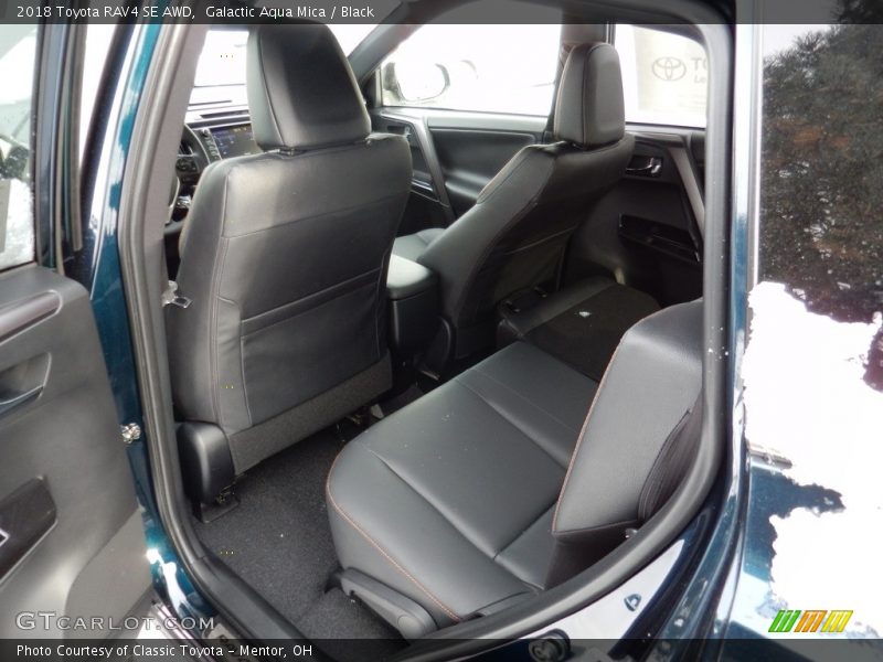 Galactic Aqua Mica / Black 2018 Toyota RAV4 SE AWD