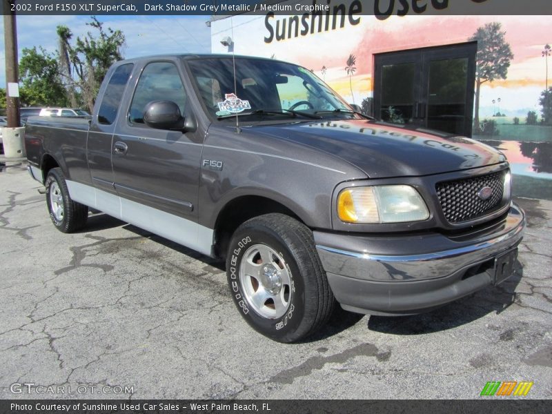 Dark Shadow Grey Metallic / Medium Graphite 2002 Ford F150 XLT SuperCab