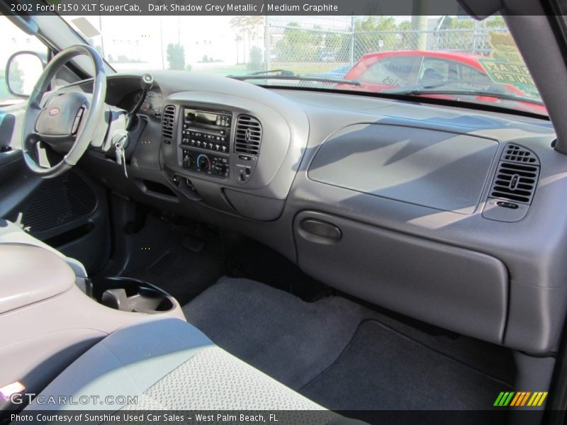 Dark Shadow Grey Metallic / Medium Graphite 2002 Ford F150 XLT SuperCab