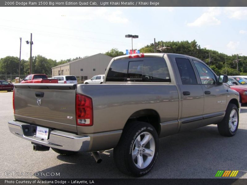 Light Khaki Metallic / Khaki Beige 2006 Dodge Ram 1500 Big Horn Edition Quad Cab