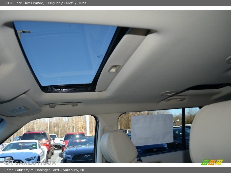 Burgundy Velvet / Dune 2018 Ford Flex Limited