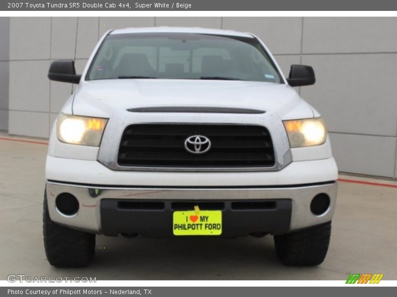 Super White / Beige 2007 Toyota Tundra SR5 Double Cab 4x4