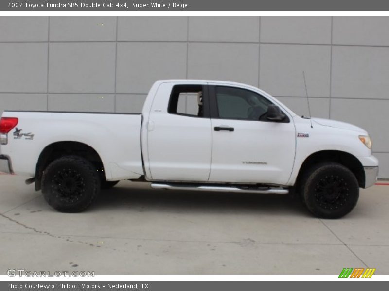 Super White / Beige 2007 Toyota Tundra SR5 Double Cab 4x4
