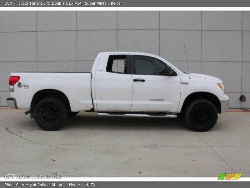 Super White / Beige 2007 Toyota Tundra SR5 Double Cab 4x4