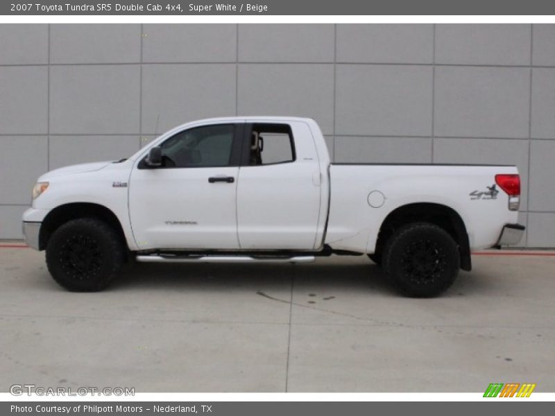 Super White / Beige 2007 Toyota Tundra SR5 Double Cab 4x4