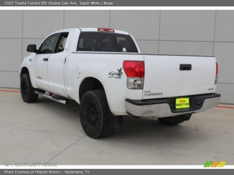 Super White / Beige 2007 Toyota Tundra SR5 Double Cab 4x4