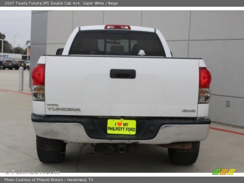 Super White / Beige 2007 Toyota Tundra SR5 Double Cab 4x4