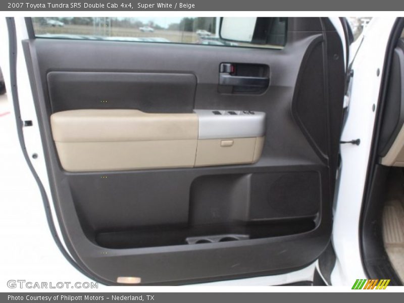 Super White / Beige 2007 Toyota Tundra SR5 Double Cab 4x4