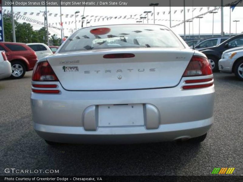 Bright Silver Metallic / Dark Slate Gray 2004 Dodge Stratus ES Sedan