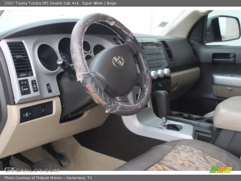 Super White / Beige 2007 Toyota Tundra SR5 Double Cab 4x4
