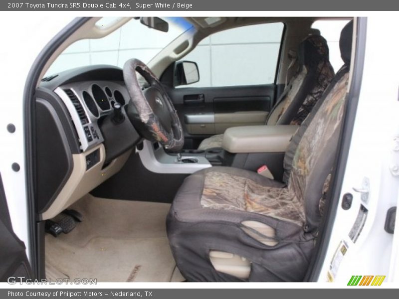 Super White / Beige 2007 Toyota Tundra SR5 Double Cab 4x4