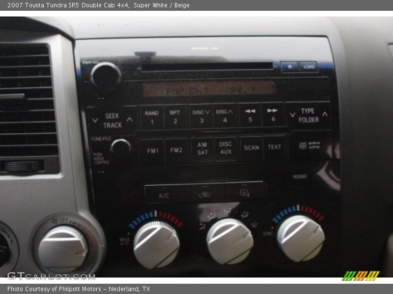Super White / Beige 2007 Toyota Tundra SR5 Double Cab 4x4