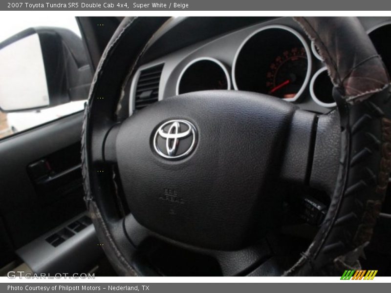 Super White / Beige 2007 Toyota Tundra SR5 Double Cab 4x4