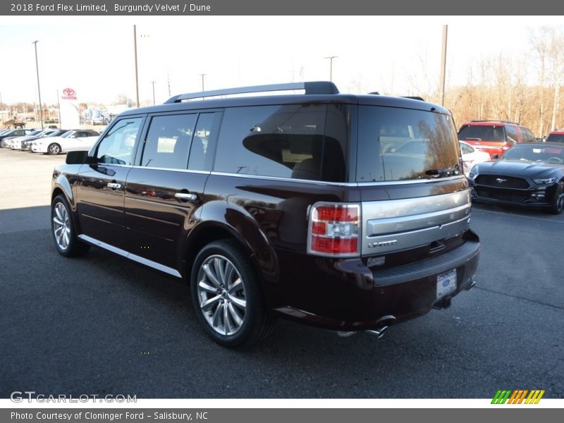 Burgundy Velvet / Dune 2018 Ford Flex Limited