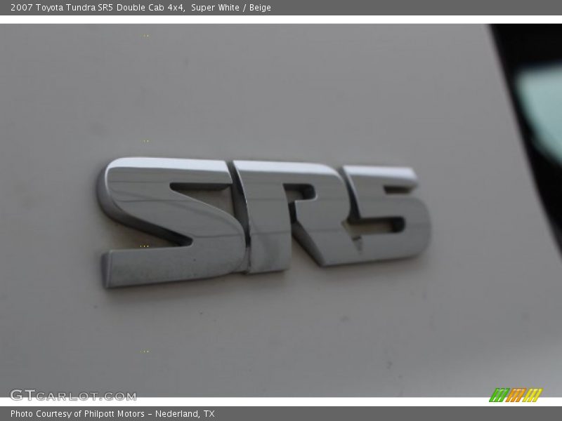 Super White / Beige 2007 Toyota Tundra SR5 Double Cab 4x4