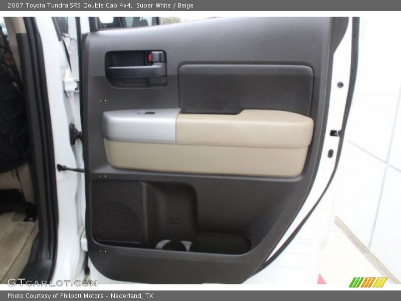 Super White / Beige 2007 Toyota Tundra SR5 Double Cab 4x4