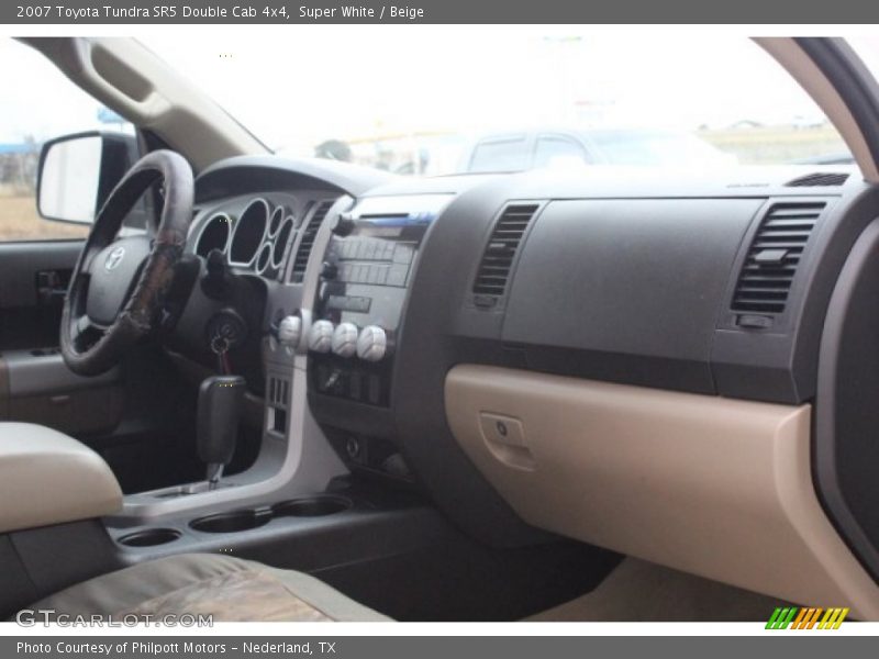 Super White / Beige 2007 Toyota Tundra SR5 Double Cab 4x4