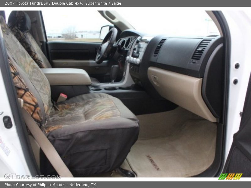 Super White / Beige 2007 Toyota Tundra SR5 Double Cab 4x4