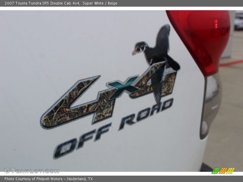 Super White / Beige 2007 Toyota Tundra SR5 Double Cab 4x4