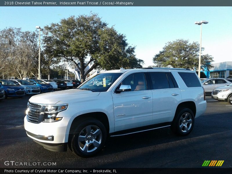 Iridescent Pearl Tricoat / Cocoa/­Mahogany 2018 Chevrolet Tahoe Premier