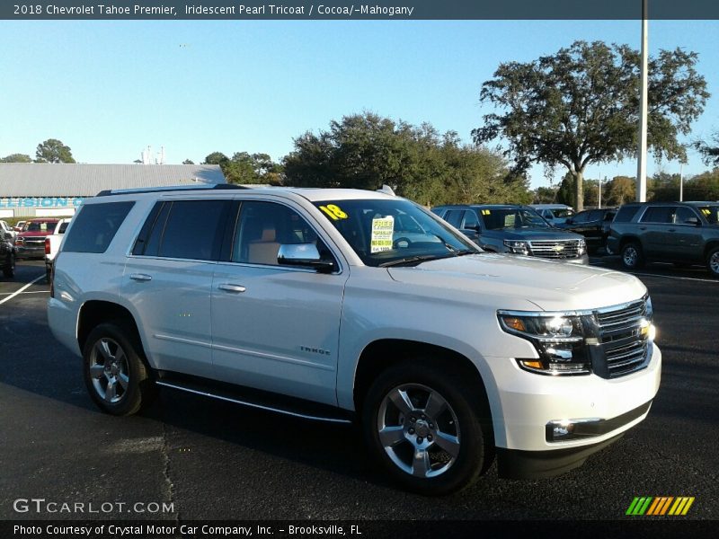 Iridescent Pearl Tricoat / Cocoa/­Mahogany 2018 Chevrolet Tahoe Premier