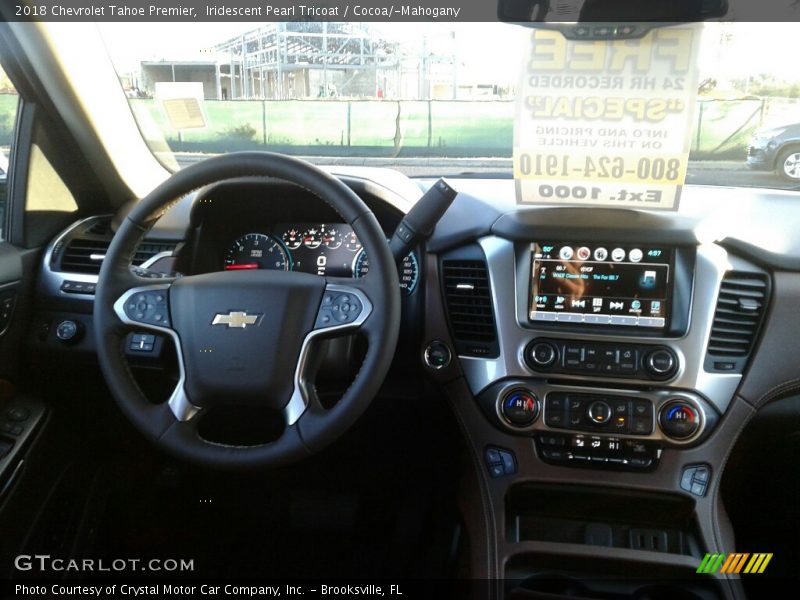 Iridescent Pearl Tricoat / Cocoa/­Mahogany 2018 Chevrolet Tahoe Premier