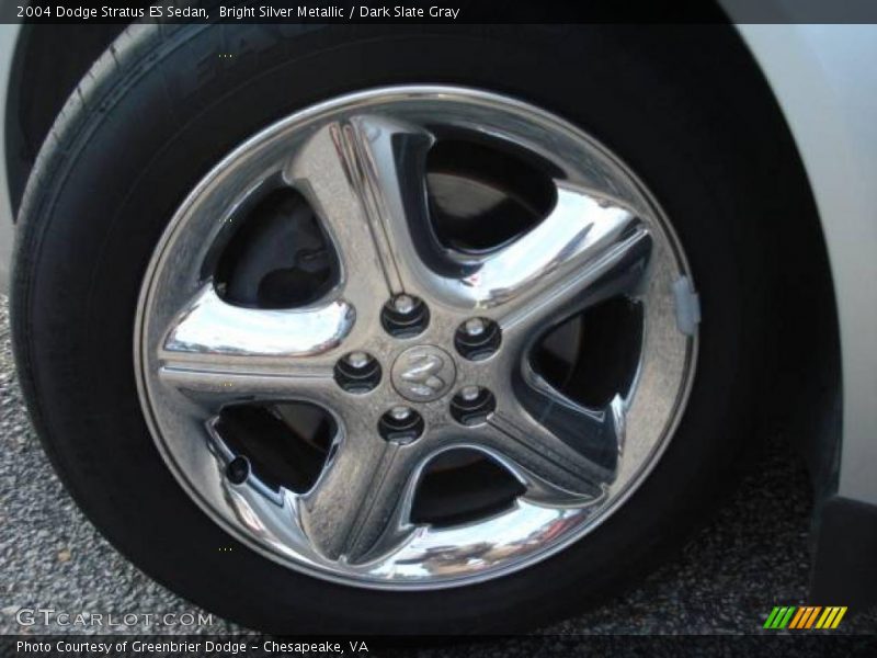 Bright Silver Metallic / Dark Slate Gray 2004 Dodge Stratus ES Sedan