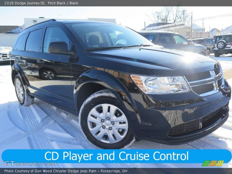 Pitch Black / Black 2018 Dodge Journey SE