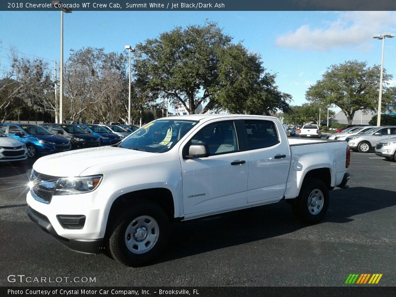Summit White / Jet Black/Dark Ash 2018 Chevrolet Colorado WT Crew Cab