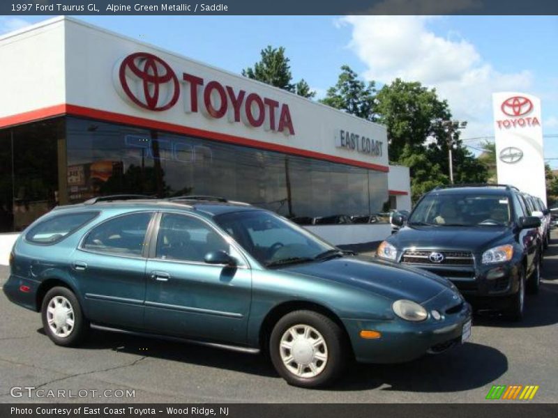 Alpine Green Metallic / Saddle 1997 Ford Taurus GL