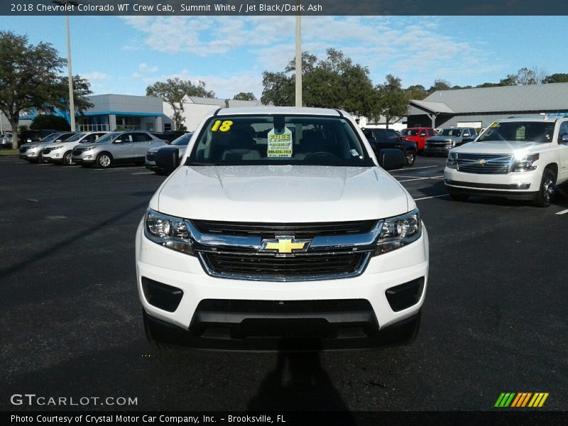 Summit White / Jet Black/Dark Ash 2018 Chevrolet Colorado WT Crew Cab