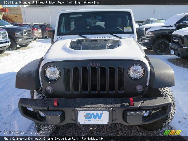Bright White / Black 2018 Jeep Wrangler Unlimited Rubicon Recon 4x4