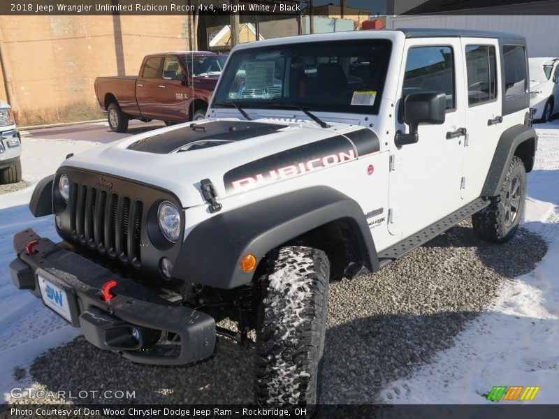 Bright White / Black 2018 Jeep Wrangler Unlimited Rubicon Recon 4x4