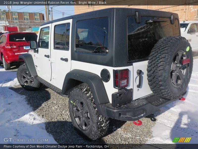 Bright White / Black 2018 Jeep Wrangler Unlimited Rubicon Recon 4x4
