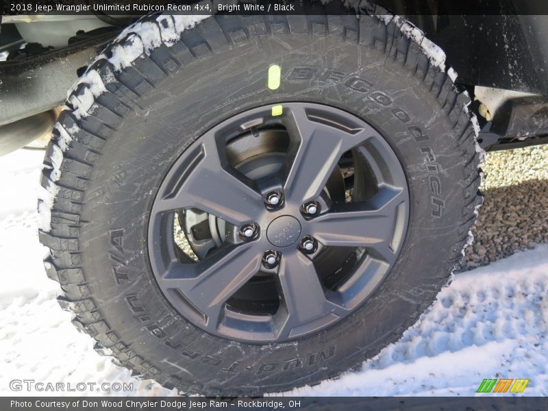 Bright White / Black 2018 Jeep Wrangler Unlimited Rubicon Recon 4x4