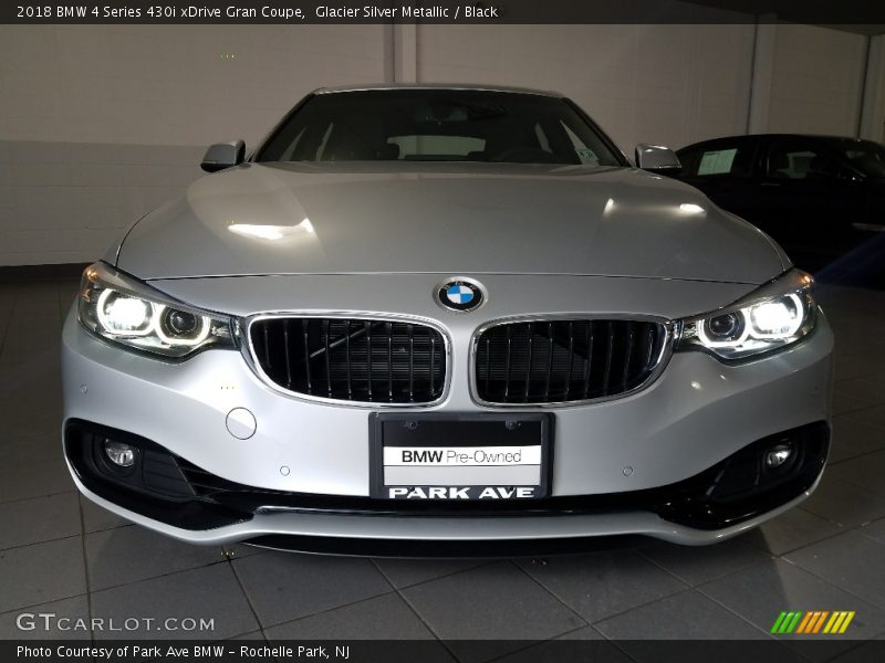Glacier Silver Metallic / Black 2018 BMW 4 Series 430i xDrive Gran Coupe