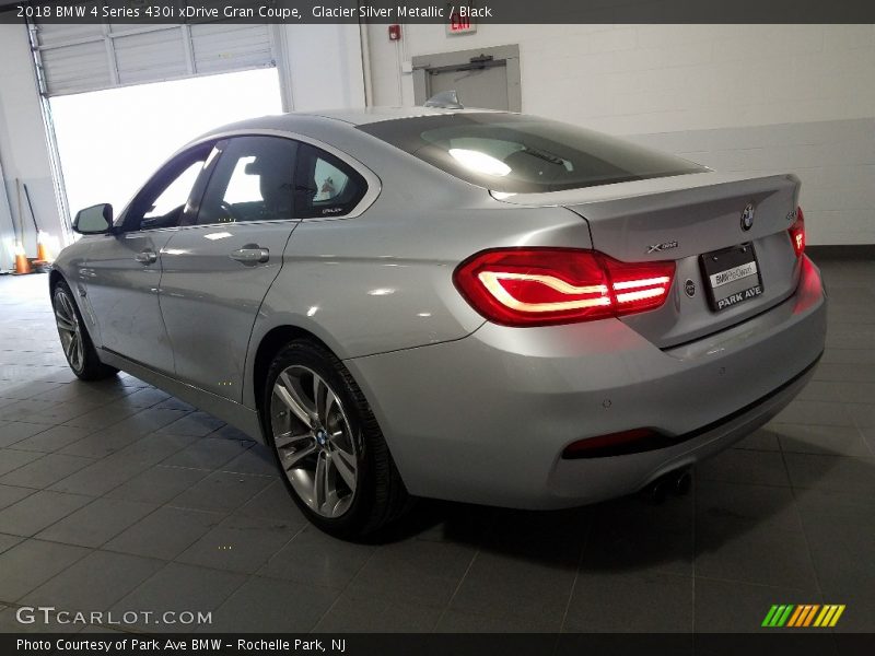 Glacier Silver Metallic / Black 2018 BMW 4 Series 430i xDrive Gran Coupe