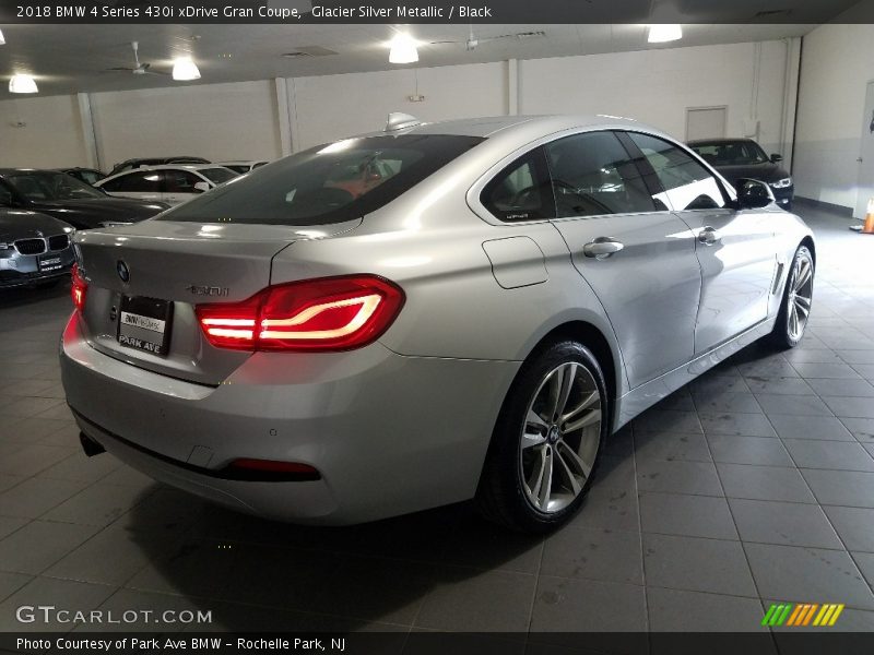Glacier Silver Metallic / Black 2018 BMW 4 Series 430i xDrive Gran Coupe